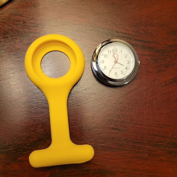 New Yellow Medical Nurse Attachable Scrub Watch - Picture 2 of 4